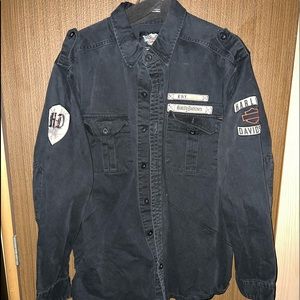 2XL black Harley Davidson shirt. Gently used shirt